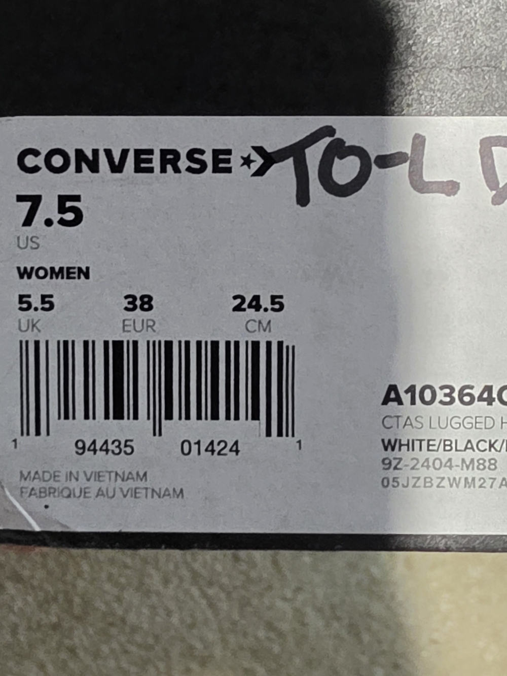 Converse Chuck Taylor All Star High Platform Women's 7.5 White - Picture 9 of 16